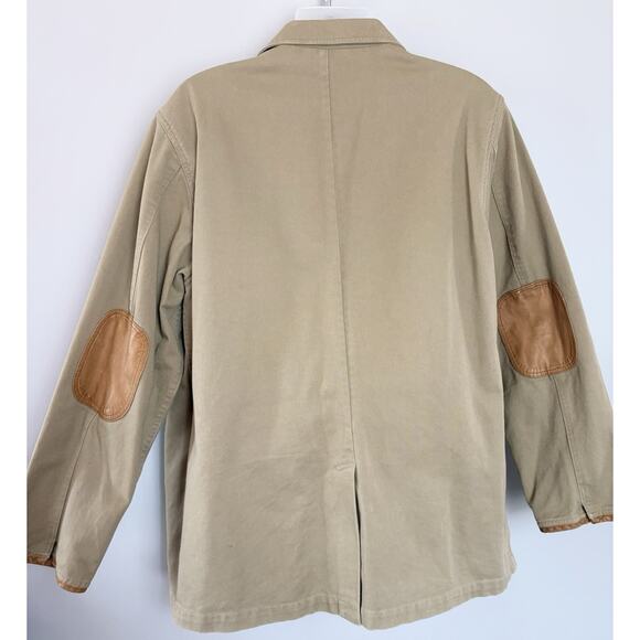 ORVIS Jacket Zambezi Mens 48T Leather Elbow Patch Tan Canvas Sport Coat Hunting - Picture 5 of 10